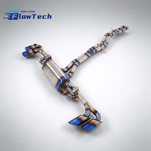 Sistema de escape catback de titanio de alto rendimiento FlowTech para Lamborghini Urus 2018-2019 – con soporte de válvula OEM - Product Image 3