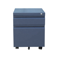 Armoires d'archives en acier personnalisables en gros, meuble de rangement mobile à 2 tiroirs, armoire à outils, mobilier de bureau durable et peu encombrant