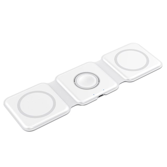 15W Magnetic Wireless 14 Charger for Iphone 14promax 13 12 for Apple Airpods IWatch Foldable Fast Charging Dock