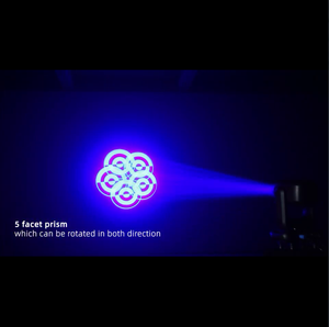 BSWF 450W Mini Projecteur <span class=keywords><strong>Compact</strong></span> 4-en-1 Beam Spot Wash Framing avec CMY+CTO+Zoom pour DJ, Discothèque, Mariage et Éclairage Scénique - Product Image 3
