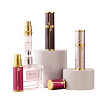 Botol Parfum Kulit Isi Ulang 10ML dengan Pompa Semprot Segel Botol Atomizer Kulit Elegan