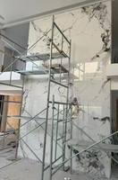 Panneaux muraux en pierre artificielle pour l'extérieur, modernes, grandes dalles en pierre frittée, épaisseur 12 mm, durables et imperméables, installation facile