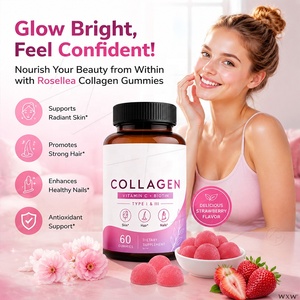 Gomitas <span class=keywords><strong>de</strong></span> Colágeno Tipo I y III con Vitamina C y Biotina, Suplemento <span class=keywords><strong>de</strong></span> Belleza para Mujeres, Apoya una Piel Radiante y Saludable, Gomitas Nutricionales Diarias - Product Image 2