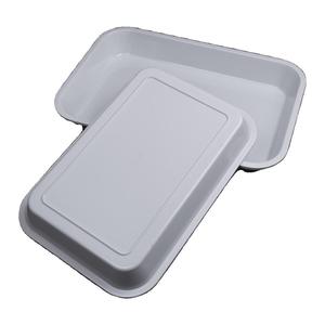 Plateau de service rectangulaire blanc en mélamine pour la présentation des aliments en hôtel et la présentation des plats froids - Product Image 5