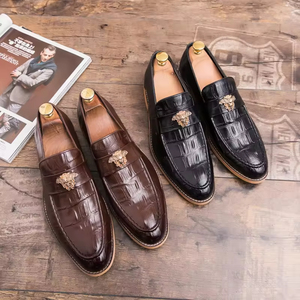 Zapatos Oxford Formales de Negocios para Hombre, Estilo Británico, de Cuero Genuino de Alta Calidad, Color Sólido, con Soporte de Arco, Impermeables - Product Image 3