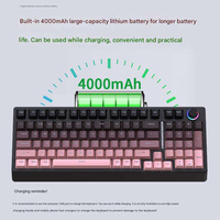 Teclado Mecánico HJSDZHI H98 de 98 Teclas, Tri-Modo, Intercambiable en Caliente, Teclas PBT, Full N-Key Rollover, para Oficina y Juegos