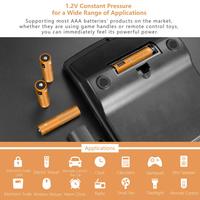 Baterai Isi Ulang Smartoools Ni-MH AAA AA 1.2V 450mAh Garansi 2 Tahun Pengisian Daya USB Micro/Type-C Bersertifikasi CE/FCC 500+ Mainan