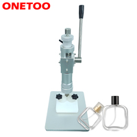 Machine manuelle de sertissage et de capsulage pour flacons de parfum en verre, composants essentiels pour pulvérisateurs chimiques en acier inoxydable 304