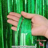 Decoración de Fiesta Lila Tinsel, Rectángulo de Plástico Verde, Decoración de Cumpleaños - Product Image 3