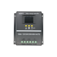 Contrôleur de charge solaire MPPT 100A 80A 60A PWM 12V 24V 36V 48V Régulateur pour batterie plomb/lithium double USB 100A 80A 60A