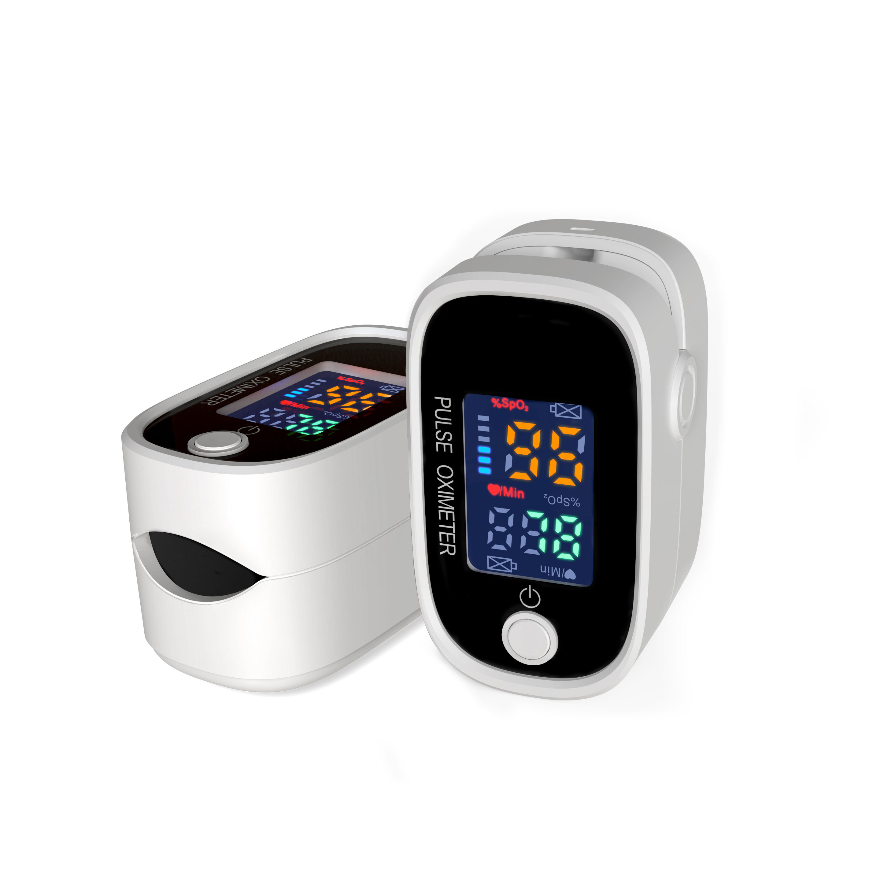 Puls-Oximeter Fingerabdrücker Pulsmonitor Zuhause Überwachung Puls-Oximeter Blut-Sauerstoff-Sättigungsdetektor-Clip