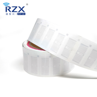 Étiquette de vêtement RFID UHF en nylon imprimable sur mesure, étiquette cousue pour vêtements industriels, hôpitaux, draps, linge de maison