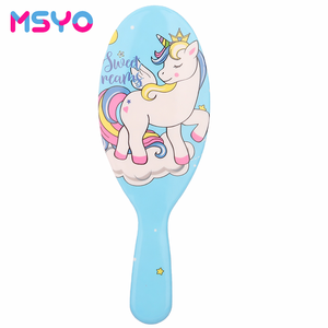 Vente en gros d'usine, nouvelle conception de brosse à cheveux, peigne à cheveux créatif en forme de <span class=keywords><strong>licorne</strong></span>, cadeaux pour filles - Product Image 1