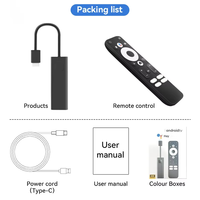 Gd1 stik TV 4K Quad-core, stik Tv 4k Quad-Core Multi bahasa untuk Mi Tv Stick BT5.0 Quad core 16GB