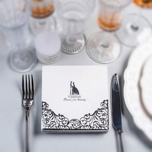 Kunden spezifische weiche Einweg-Bronzing Servietten & Servietten Hot Stamp ing Dinner Servietten Papier material - Product Image 3