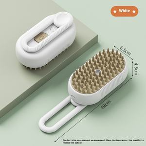 Peigne de pulvérisation électrique à un bouton <span class=keywords><strong>pour</strong></span> chats chiens nouveau bain anti-mouche transfrontalier épilation brosse sédative en plastique toilettage - Product Image 6