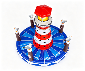 Jeu d'escalade gonflable sur <span class=keywords><strong>le</strong></span> thème <span class=keywords><strong>du</strong></span> <span class=keywords><strong>phare</strong></span> nautique, défi d'aventure en mer pour enfants, tour de défi, matériau PVC de qualité commerciale - Product Image 2