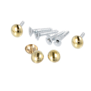 Tùy Chỉnh Gương Vít Với Cap 25Mm Đánh Bóng Brass Mạ Dome Đầu Cắm Khác Fastener Cho Công Cụ Quảng Cáo Phần - Product Image 1