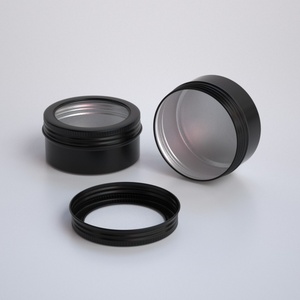 Boîte en aluminium personnalisable de 80 ml avec fenêtre pour l'emballage des épices, du sucre et des aliments - Pot mystère de qualité alimentaire pour bijoux - Product Image 5