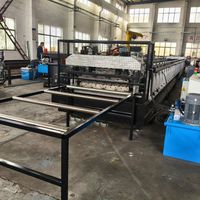 Machine de formage à froid de tôles de toiture en acier galvanisé de type B de 0,75 à 1,5 mm (1,5 pouce) pour matériaux de construction, haute vitesse 30 m/min