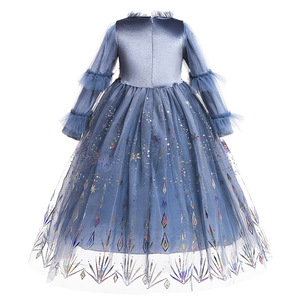 Costume da Principessa a Maniche Lunghe <span class=keywords><strong>per</strong></span> Bambine, <span class=keywords><strong>per</strong></span> Feste di Compleanno e Cosplay di <span class=keywords><strong>Film</strong></span> e Serie TV - Product Image 3