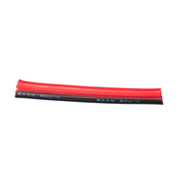 Fil de cuivre étamé torsadé parallèle 8 AWG à 2 conducteurs rouge et noir, résistant à la chaleur 200°C, en caoutchouc silicone 600V