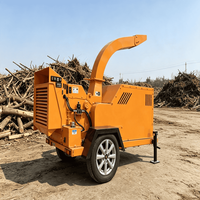 Broyeur de bois industriel lourd de 130 mm avec cadre renforcé pour l'abattage des bois durs