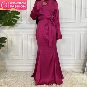 6548# Chic Elegant Wedding Party Rufflet Cuff Design Fishtail Long Dress Women Fashion Design Dress - Product Image 1