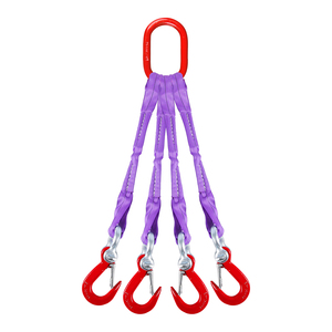 Điều chỉnh hai chân nâng <span class=keywords><strong>Sling</strong></span> với chuỗi hợp kim và vải polyester để nâng và mang - Product Image 1