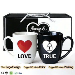 Taza de Café Personalizada con Logotipo, Taza Grande de 16 oz, Taza de Cerámica para Parejas, Taza de Vidrio para Café o Té - Product Image 2