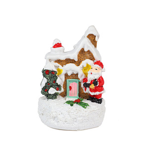 <span class=keywords><strong>Casa</strong></span> <span class=keywords><strong>de</strong></span> Navidad Iluminada con Diseño <span class=keywords><strong>de</strong></span> Dibujos Animados para Muñeco <span class=keywords><strong>de</strong></span> Nieve, Decoración Navideña <span class=keywords><strong>de</strong></span> Resina <span class=keywords><strong>de</strong></span> Estilo Europeo Moderno para Micropaisajes - Product Image 5