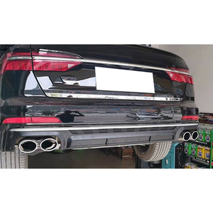 <span class=keywords><strong>S</strong></span>-<span class=keywords><strong>line</strong></span> e versione normale aggiornamento diffusore paraurti posteriore con tubo di scappamento per <span class=keywords><strong>Audi</strong></span> A6 C8 a S6 stile 2019-2024 - Product Image 6