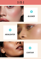 Palette de maquillage professionnelle, blush, bronzant, produit de beauté, poudre de contouring, 10 unités