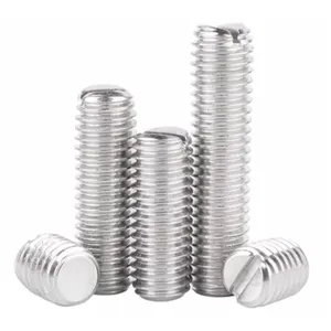 Stainless Steel Self-tapping Flat Point Hexagon Socket Tip Set Screw Little Slotted Round End Set Screw