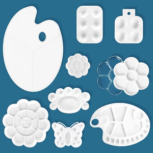 <span class=keywords><strong>Palette</strong></span> en plastique <span class=keywords><strong>de</strong></span> peinture <span class=keywords><strong>de</strong></span> pétales blancs en porcelaine épaisse <span class=keywords><strong>Palette</strong></span> ronde <span class=keywords><strong>de</strong></span> peinture <span class=keywords><strong>de</strong></span> <span class=keywords><strong>Gouache</strong></span> <span class=keywords><strong>de</strong></span> puits <span class=keywords><strong>de</strong></span> rainures multiples - Product Image 3
