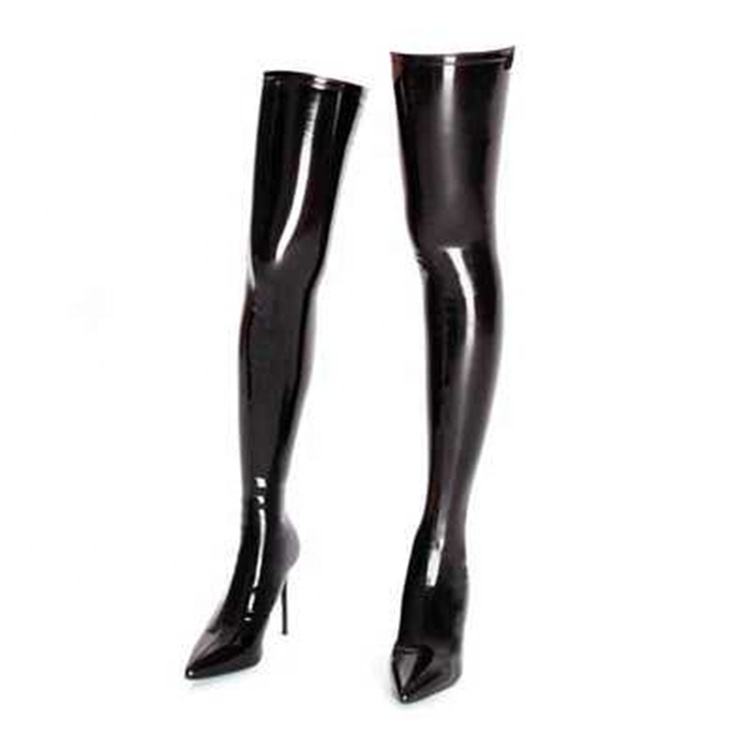 rubber thigh boots