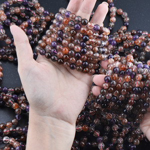 หินนำโชคสำหรับผู้ชายสร้อยข้อมือลูกปัดคริสตัลบำบัดธรรมชาติ - Product Image 1