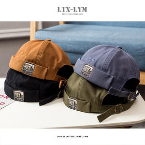 Venta al por mayor de moda callejera Retro Ins Hip-Hop Hat Retro Washed Melon Skin Cap para hombres y mujeres Versátil Outdoor Brand Hat - Product Image 3