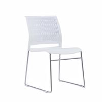 Chaise de bureau moderne et colorée empilable, chaise de réception, chaise de salle à manger, chaise de café, chaise de conférence et de formation