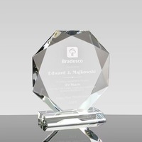 Trophée en cristal personnalisé HBL en gros, plaque de récompense en verre gravée pour cadeaux promotionnels et d'accueil