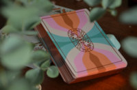 Jeu de cartes de tarot écologiques personnalisées en papier, jeu d'oracle imprimé en couleur, jeu de tarot d'affirmations positives, jeu de société