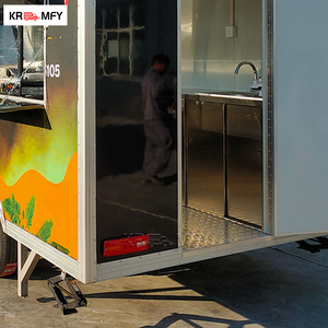 Structure carrée en acier inoxydable pour remorque, homologuée DOT VIN CE, équipement complet de barbecue pour fumoir, grill, hot-dogs, restauration rapide, cuisine mobile - Product Image 6