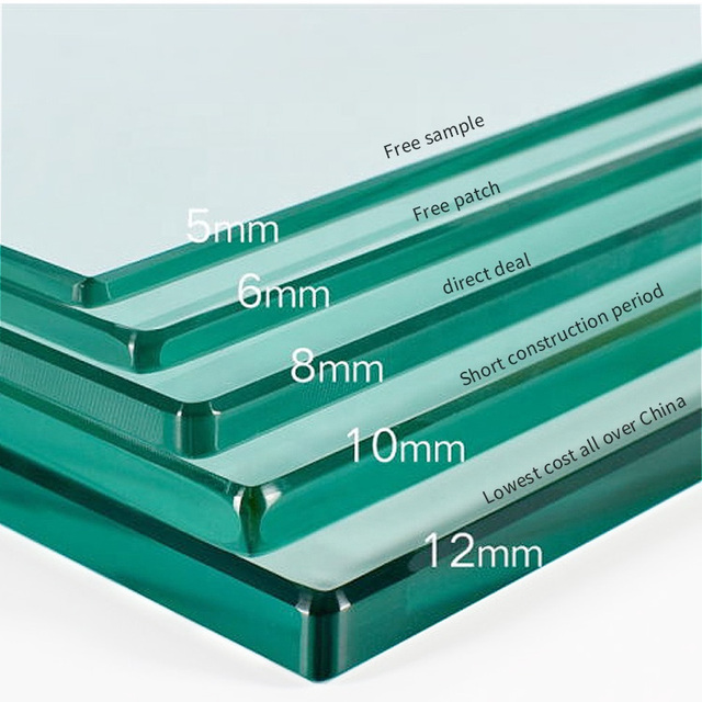Cheap Single Glazing Glass Tempered Glass for Partition Walls windows and Doors