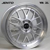 Jantes en alliage Flow Forming 19x8.5J 5x114.3, finition maille argentée, pour Toyota Camry RAV4 Honda Accord Civic, neuves