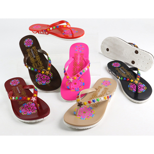 Heißer Verkauf Neue Modische Muster Rutschfeste Leichte Damen-<span class=keywords><strong>Flip</strong></span>-<span class=keywords><strong>Flops</strong></span> Hochwertige Kostengünstige Komfortable Hausschuhe für Frauen - Product Image 1
