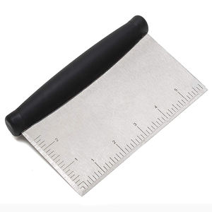 Stainless Steel Bread <b>Dough</b> <b>Cutter</b> <b>Dough</b> Scraper With Ruler - Product Image 2