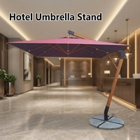 Parasol commercial pour hôtel, parc, marché, restaurant, café, complexe hôtelier, salle de sport, cour, repas en plein air, protection contre le sable et le soleil