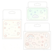 Étui de protection carré transparent en PVC pour badges d'anime et de manga, porte-clés, pochette de présentation anti-usure, accessoire de rangement pour objets de collection