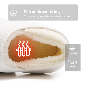Vente chaude à la mode EVA plate-forme femmes hommes intérieur chaussures décontractées hiver en peluche semelle souple confort antidérapant bande élastique plat avec - Product Image 3