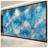 Panneau mural en bois imperméable Mingman, motif marbré, cristal de carbone, 1220x2440mm, décoration murale intérieure pour salle de bain, cuisine, maison